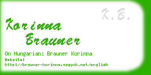 korinna brauner business card